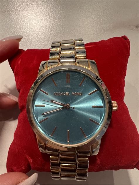 zegarek michael kors niebieska tarcza